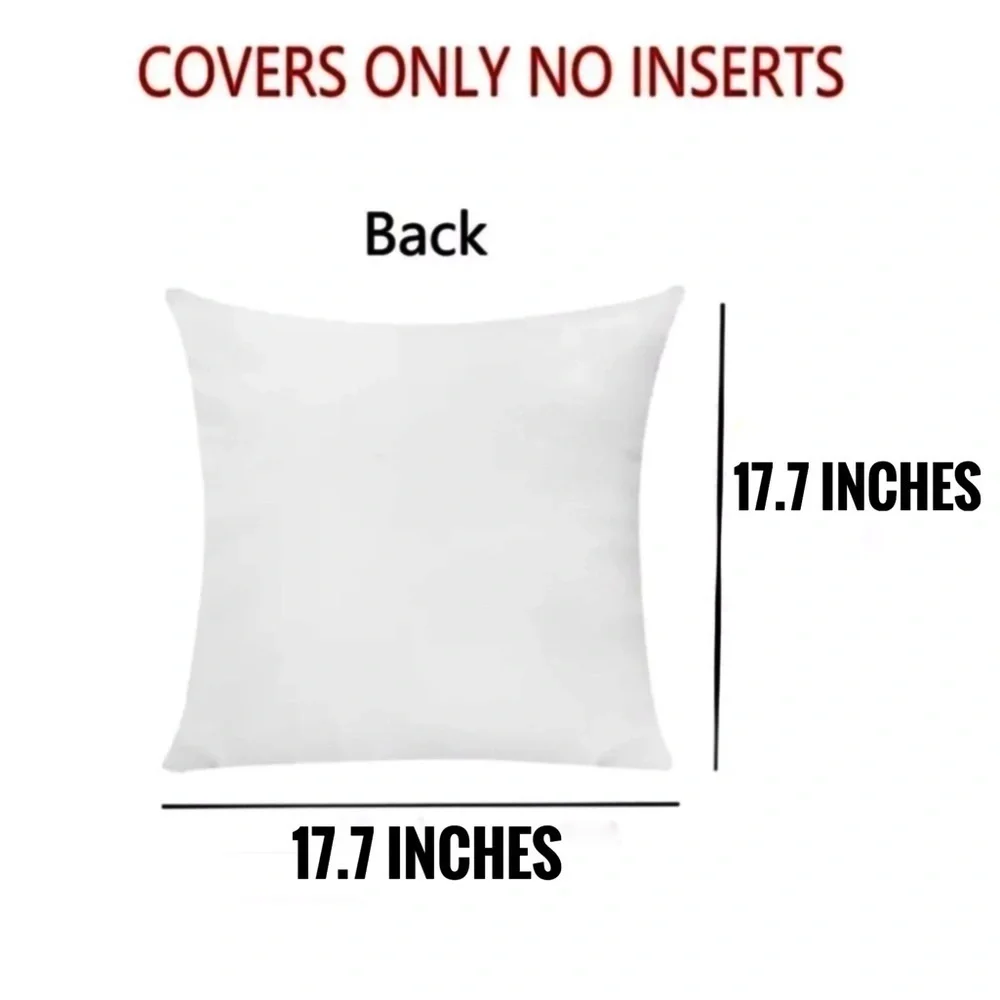Pillow Cover Peacock Print Zipper Closure Decorative Large Square 17.7 in